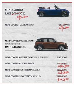 宝马MINI全系价格提前下调，消费者购车与维修更实惠